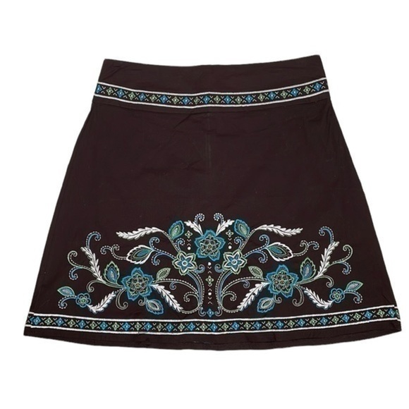 Heart Soul Dresses & Skirts - Heart Soul | Brown Embroidered Sequin Skirt